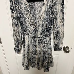 Zara snake skin dress